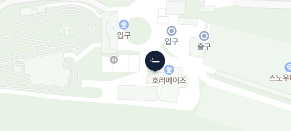 티 익스프레스 앞쪽 흡연실 지도 사진