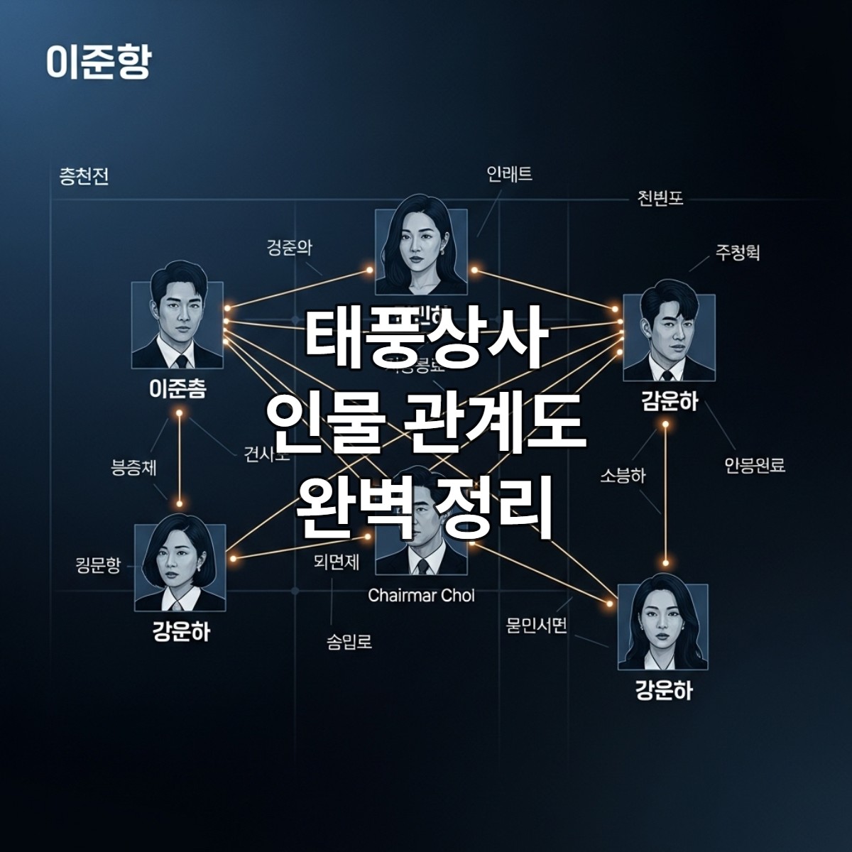 태풍상사 인물 관계도 완벽 정리! 복잡한 등장인물 한눈에 이해하기