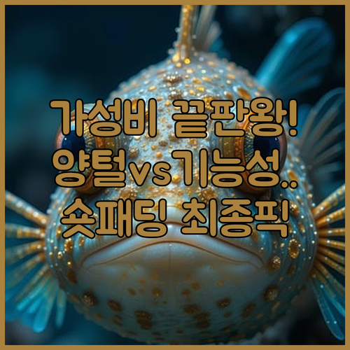 가성비 숏 패딩 추천 양털 보온성 대..