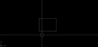 Auto Cad에서 stretch 명령어 사용 예시 모습 .gif