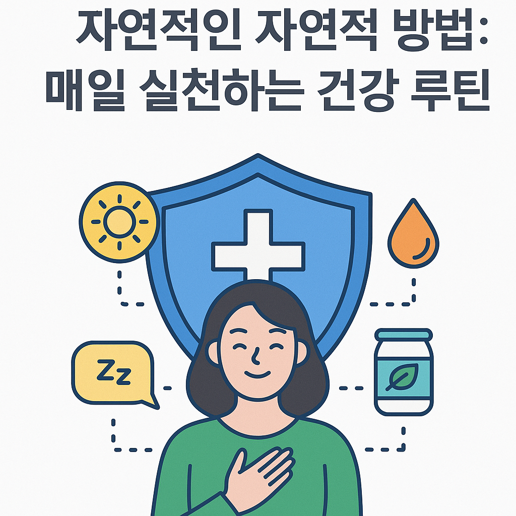 면역력을 높이는 자연적인 방법: 매일 실천하는 건강 루틴