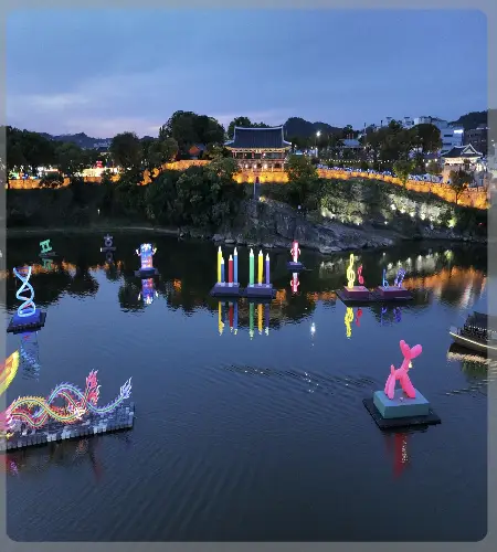 진주 남강 유등축제_2