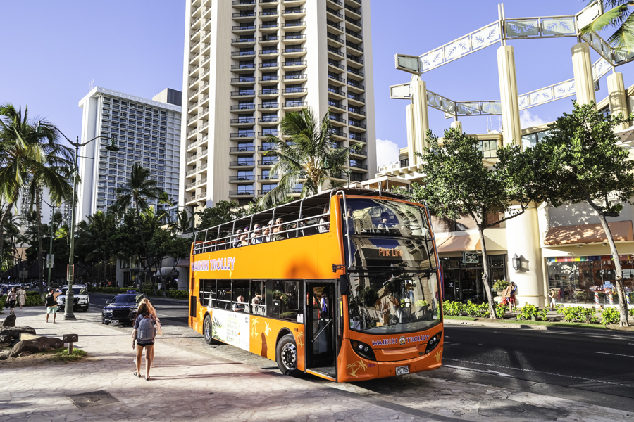 하와이 트롤리 버스