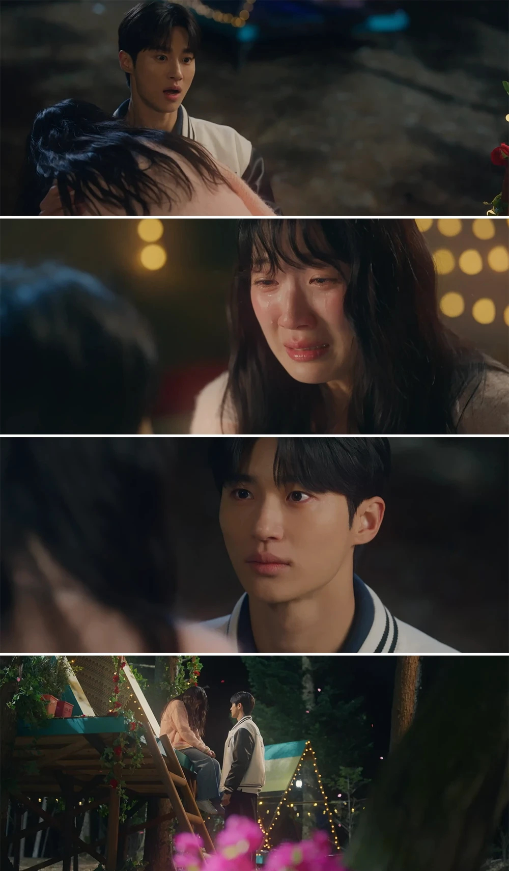 만취해-높은-방갈로에서-떨어질뻔한-솔이를-달려가-잡아주는-선재