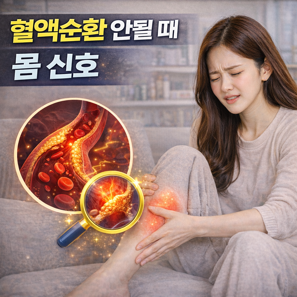 혈액순환 안될 때 나타나는 몸 신호