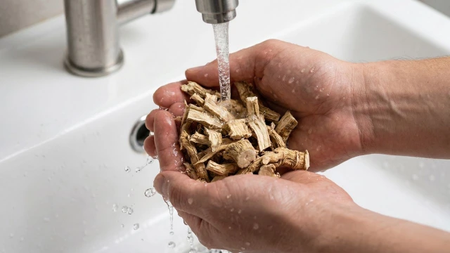 재료 세척 (1분)