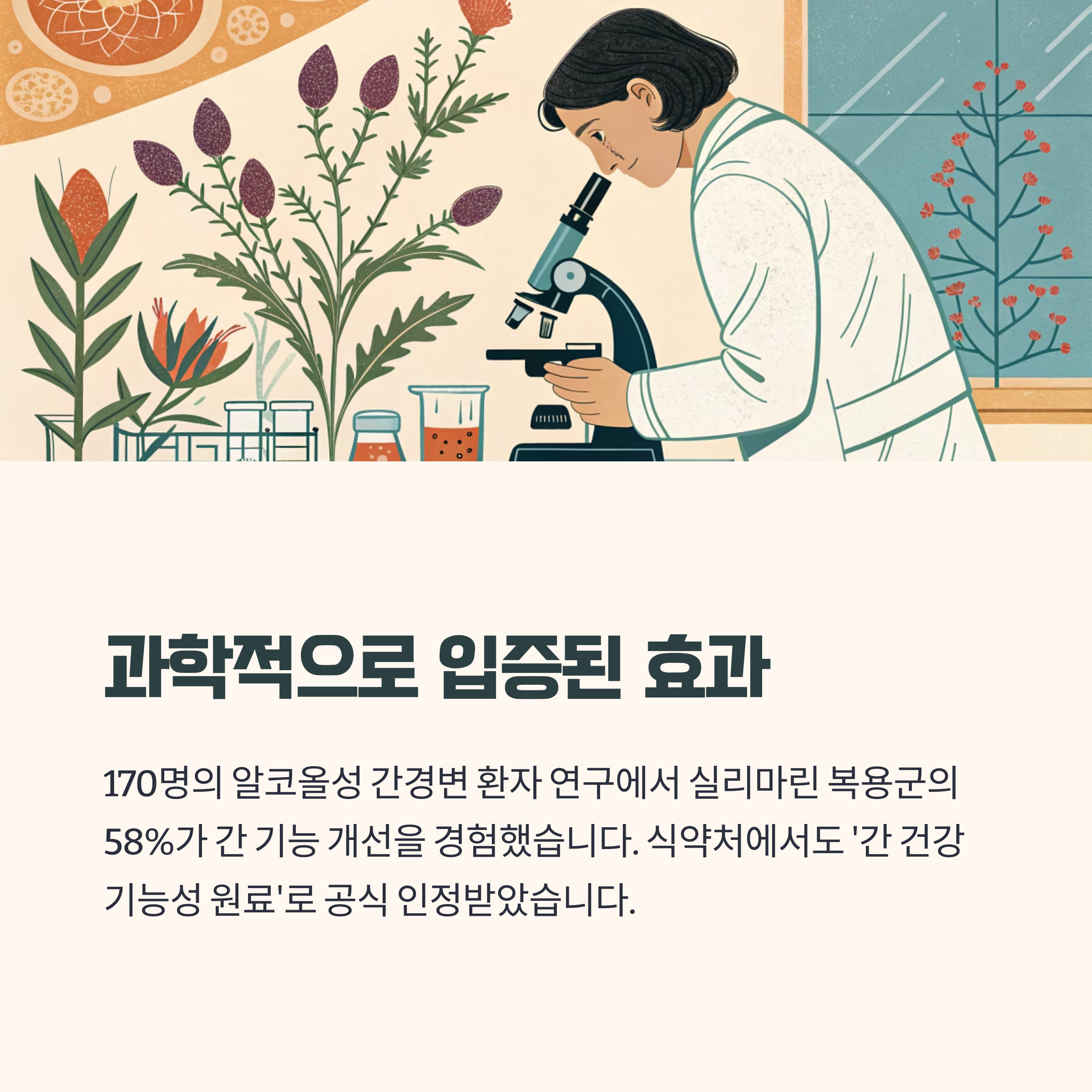 임상 연구로 확인된 밀크씨슬의 효과