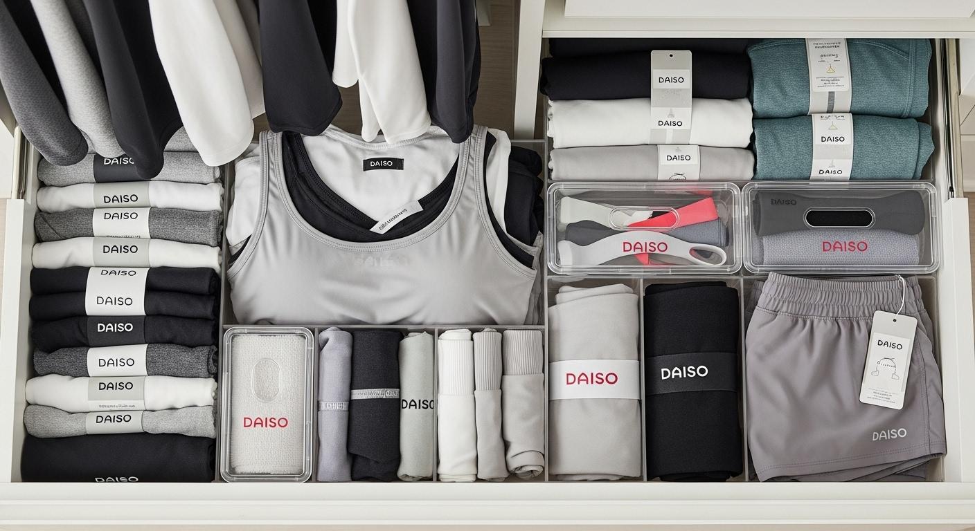 운동복 정리 다이소