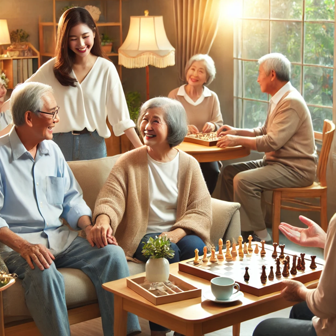 노인 돌봄을 위한 커뮤니티센터 모습