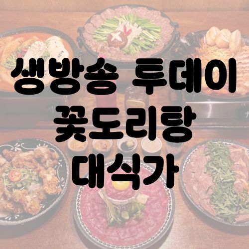 생방송 투데이 꽃도리탕 대식가