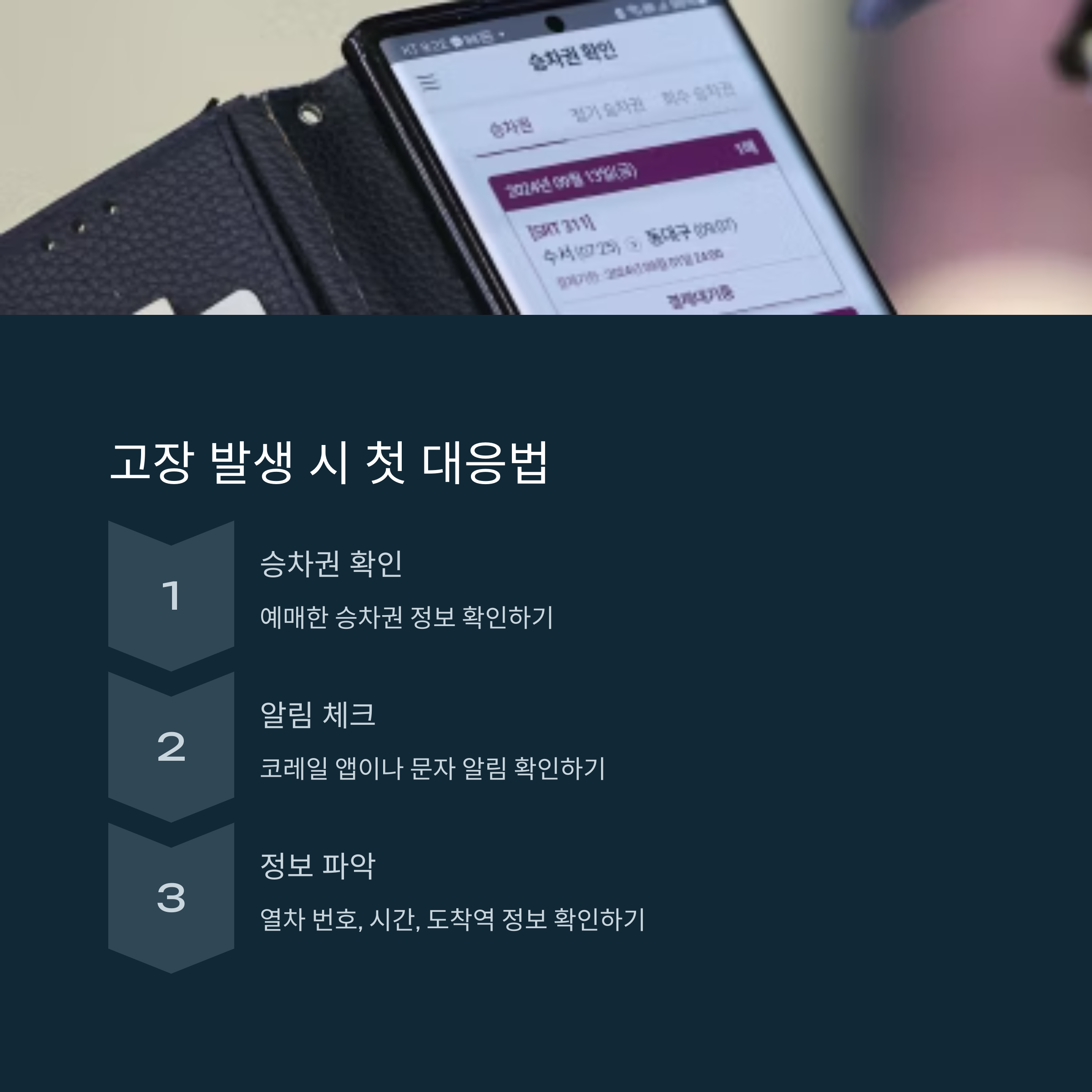 열차가 멈췄을 때 대처 법