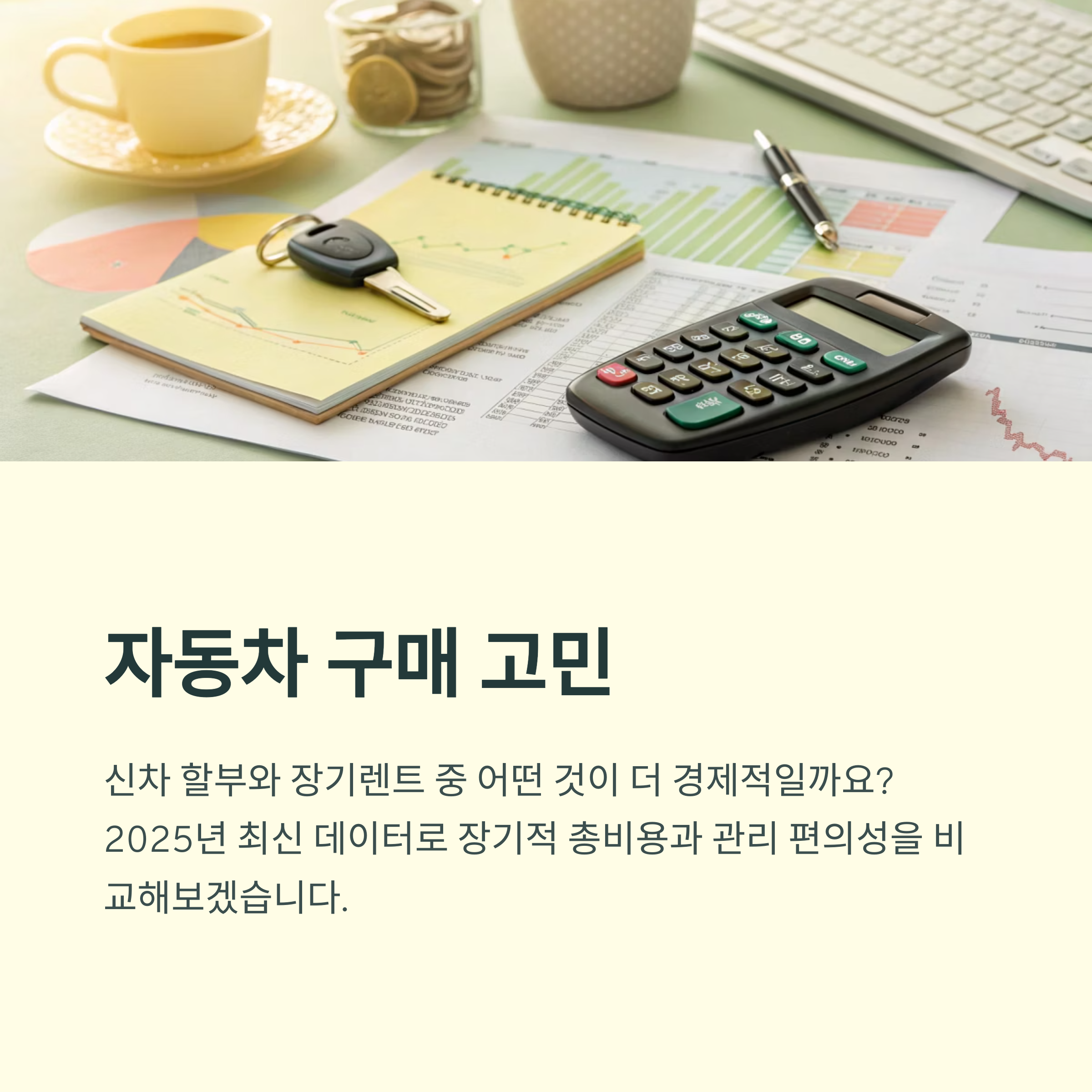 자동차 구매 전략: 장기렌트와 할부
