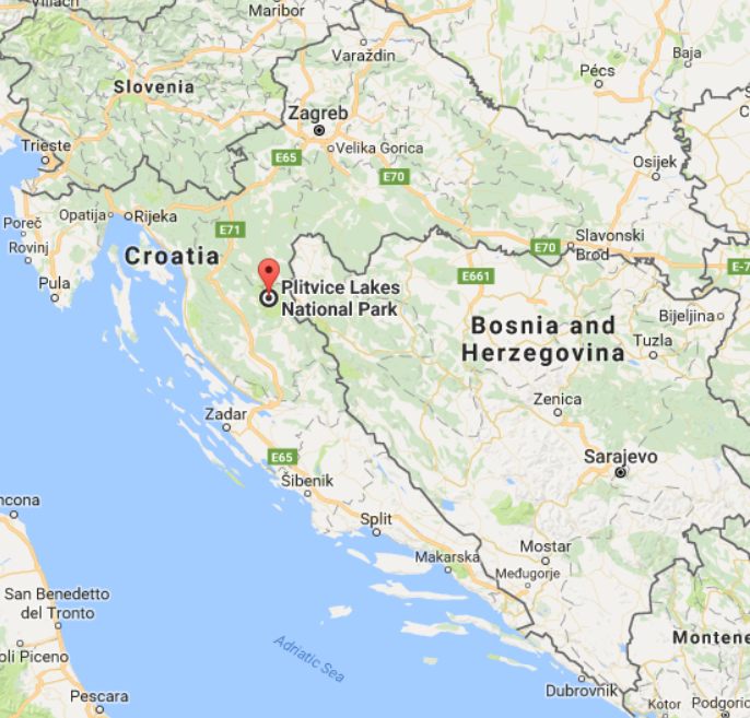 크로아티아 지도