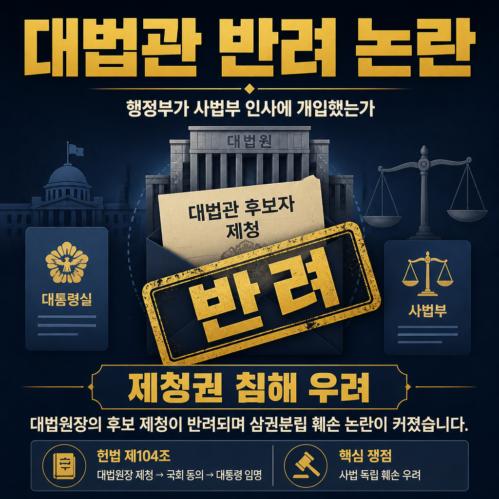 대법관 반려 논란