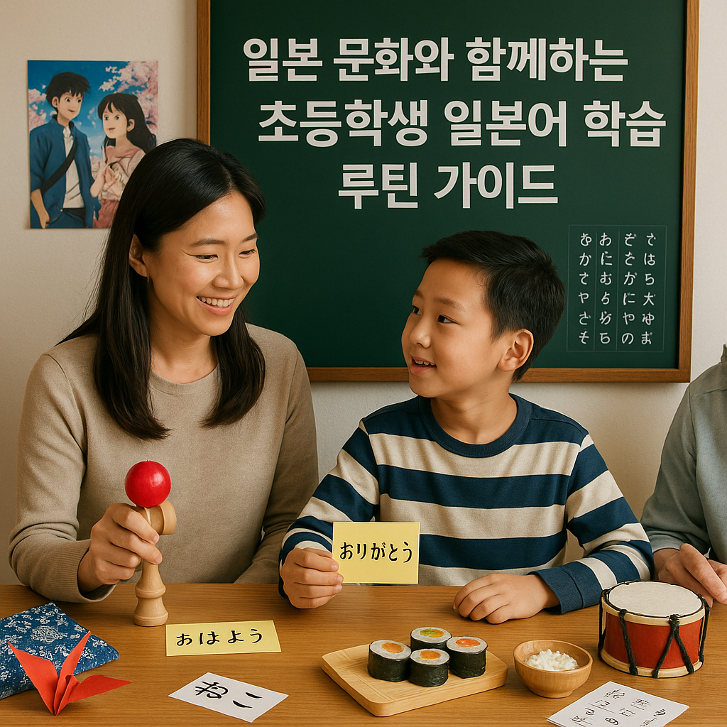 일본 문화와 함께하는 초등학생 일본어 학습 루틴 가이드
