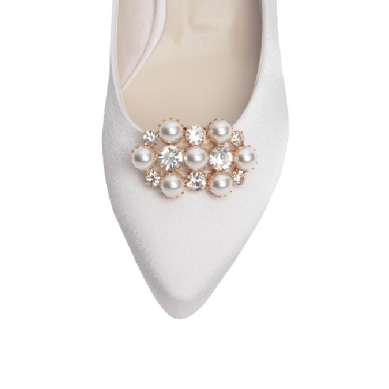 슈바이릴리 골드크리스 웨딩슈즈코사지 구두장식 구두악세사리 SBL0023C