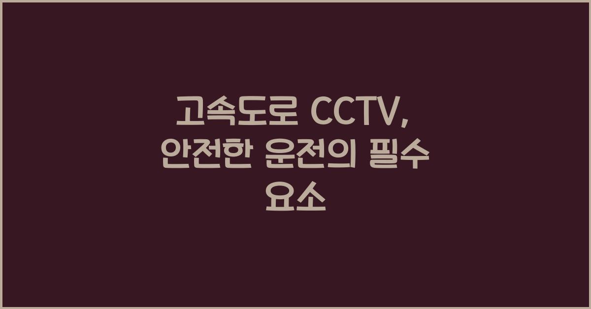 고속도로 cctv