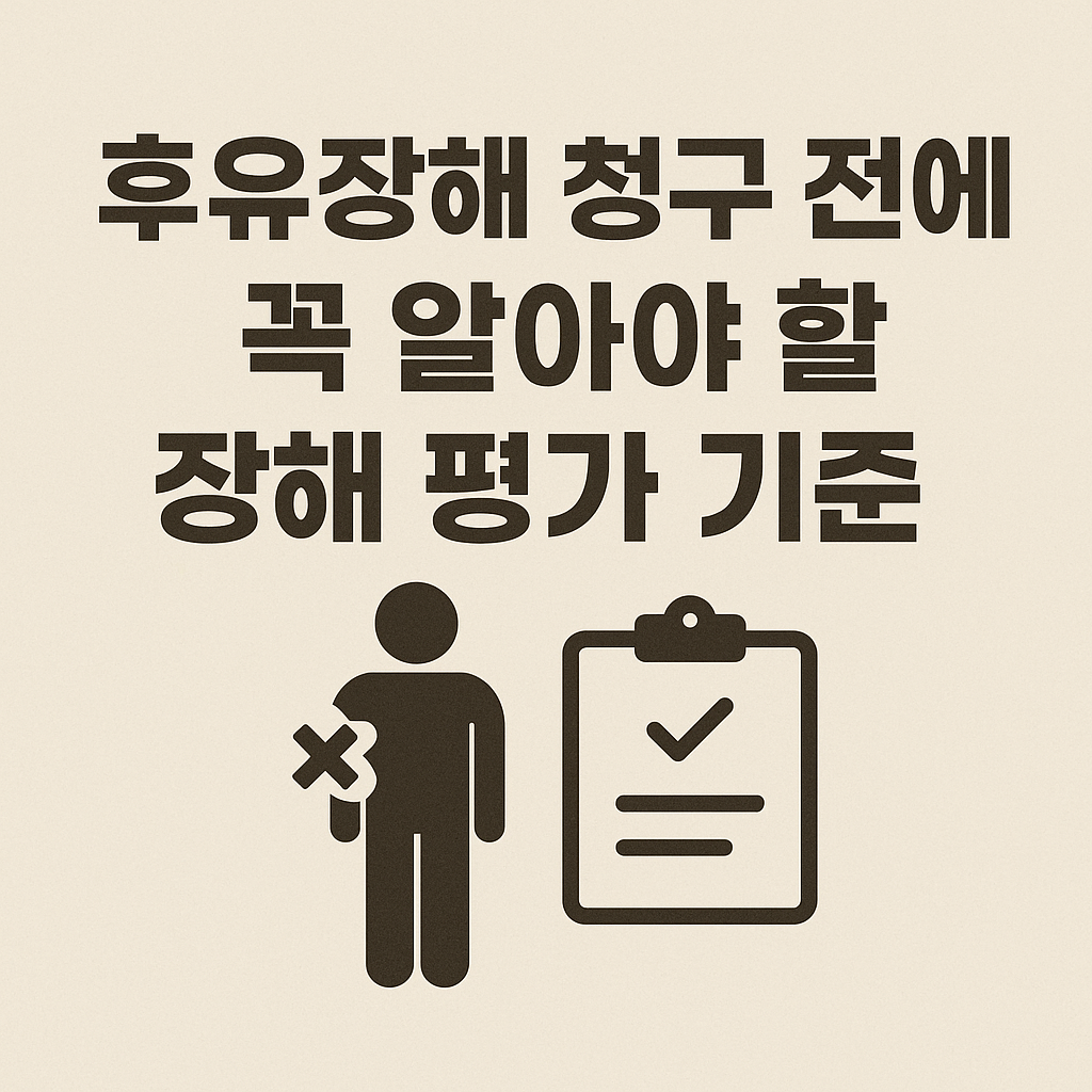 후유장해 청구 전에 꼭 알아야 할 장해 평가 기준