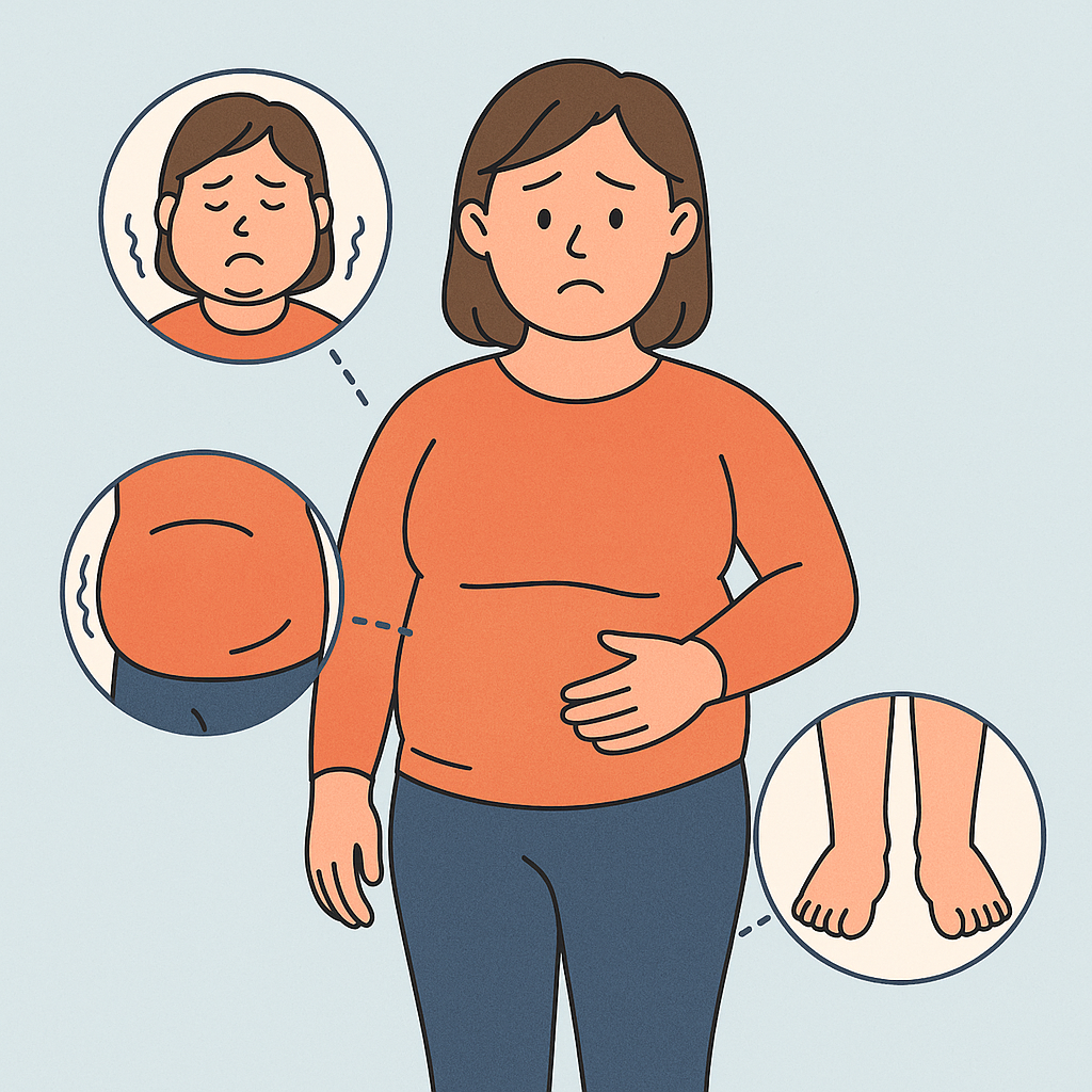 몸이 자주 붓는 경우