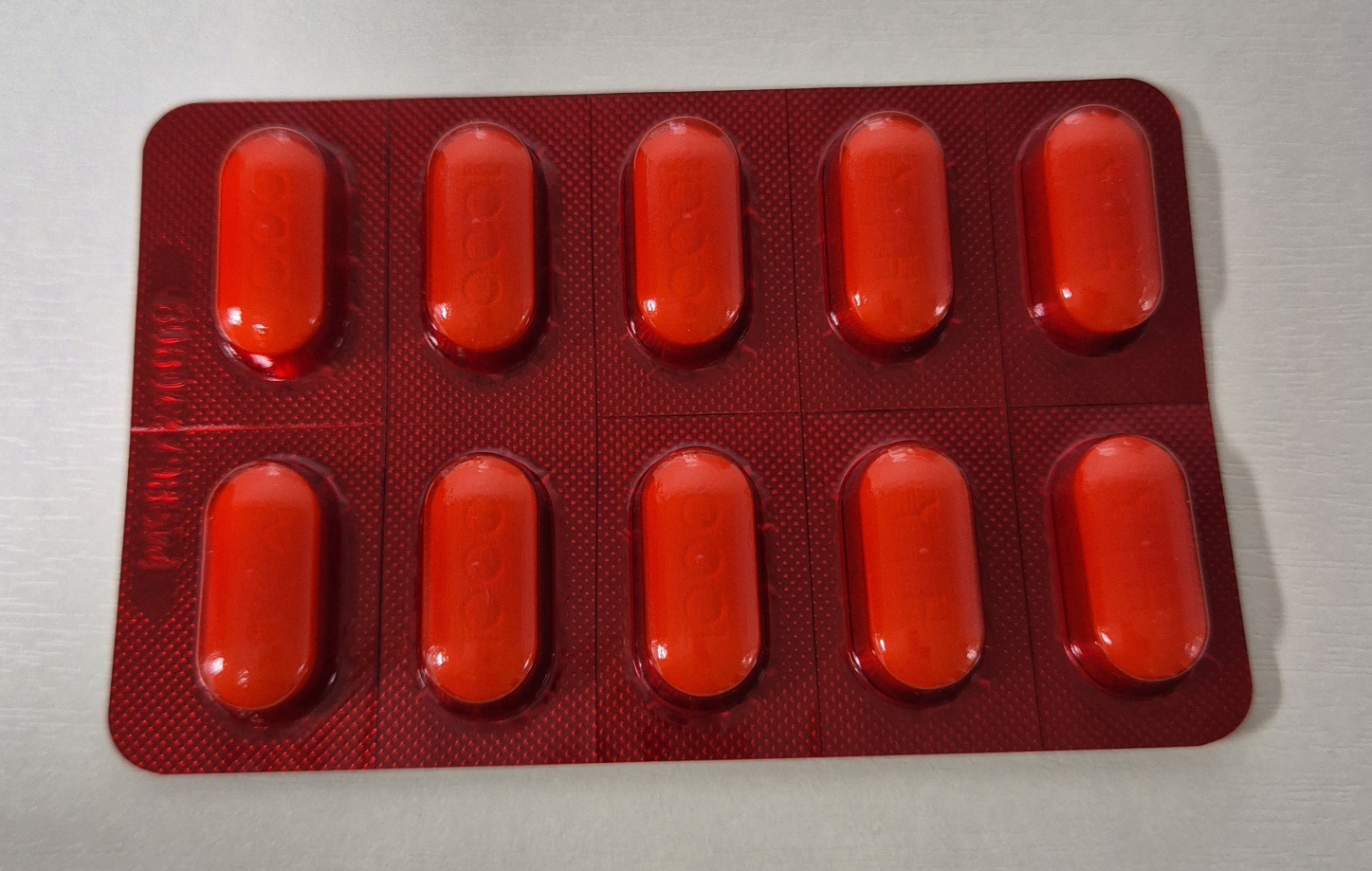 유한양행 비타민C 1000mg 코팅 포장된 모습