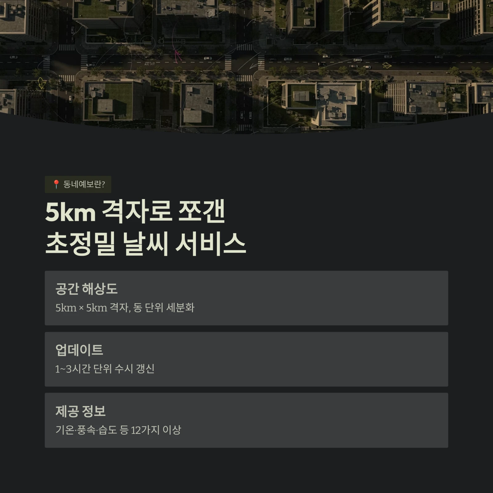 초정밀 날씨 서비스