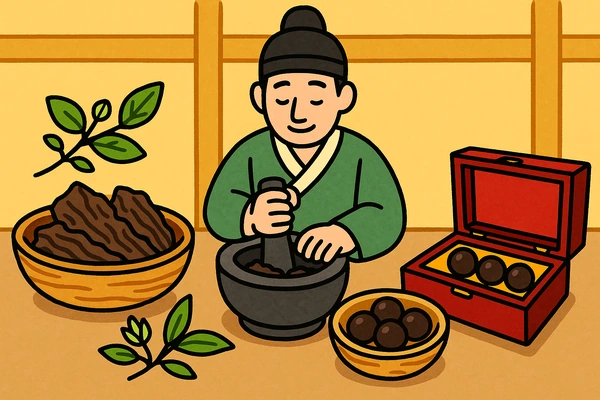 침향 공진단 재료와 전통 제조 과정3