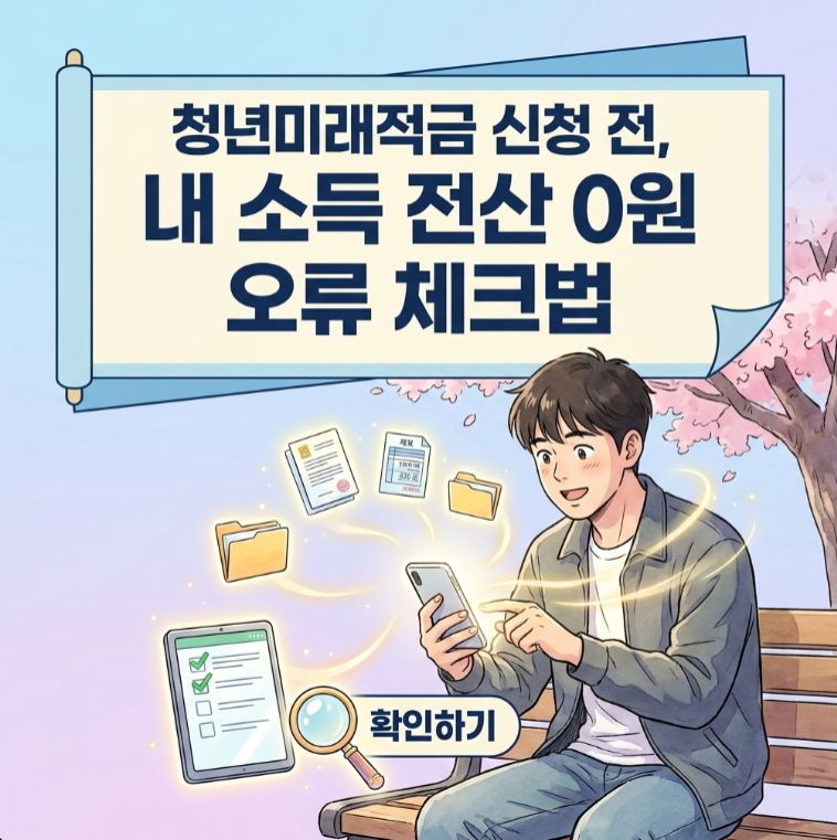 청년미래적금 소득기준 확인하는 방법, 이 서류 잘못 보면 당일 반려됩니다