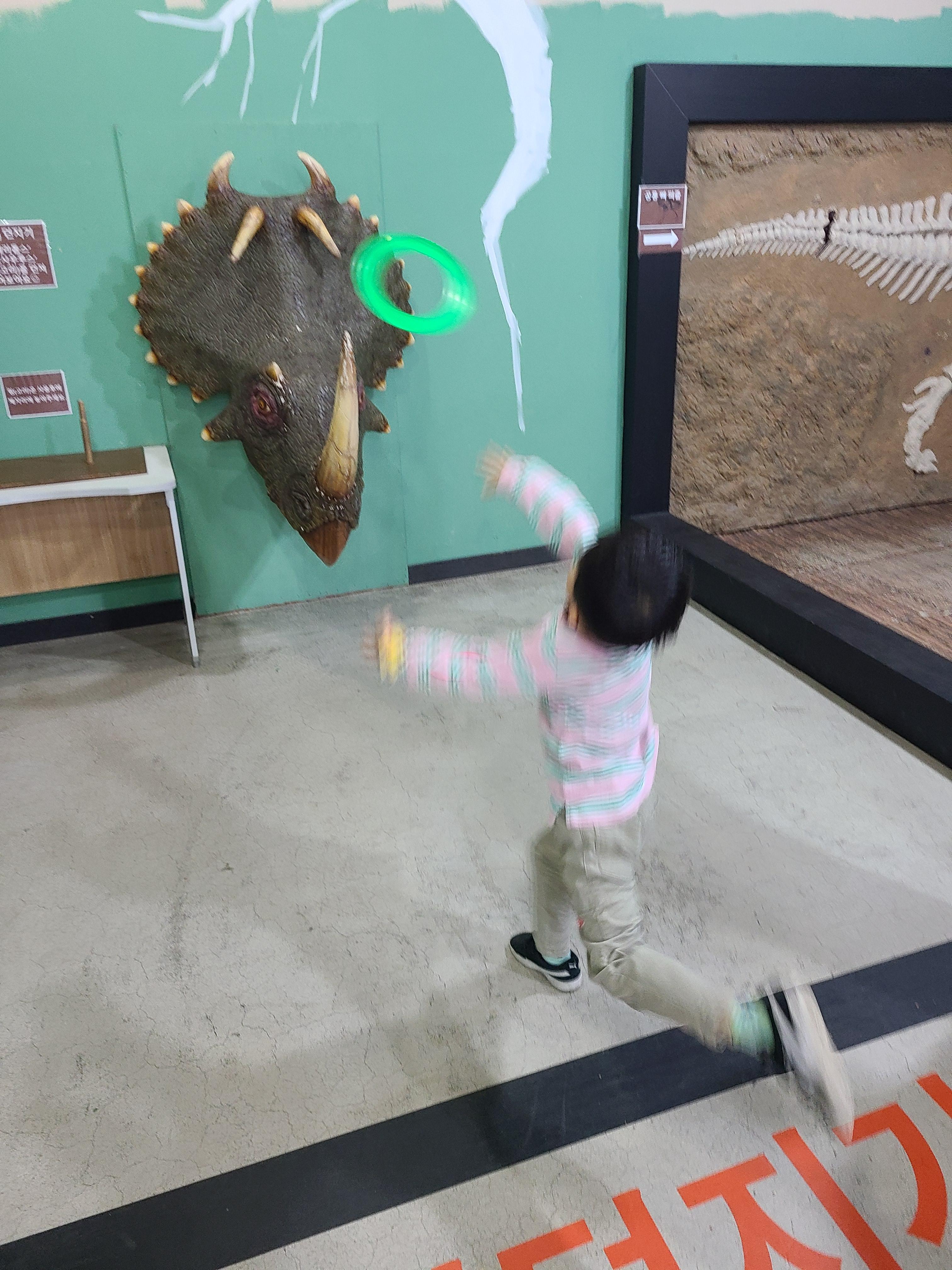 파주 공룡 박물관 링던지기 체험