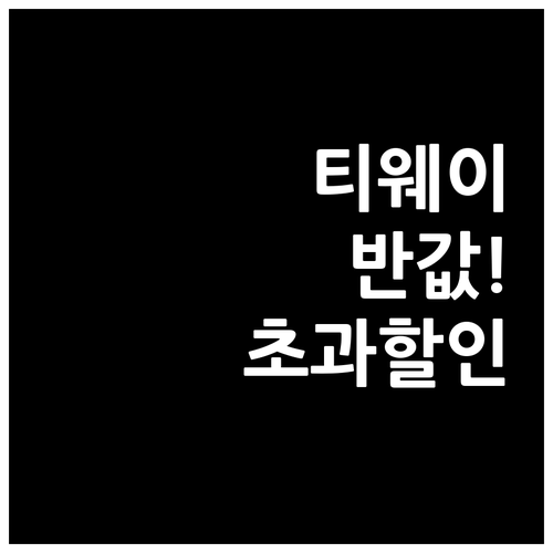 티웨이항공 초과 수하물 사전 구매로 ..
