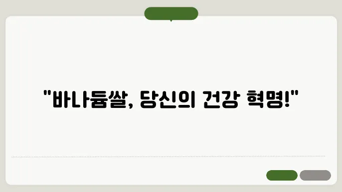 바나듐 쌀 요리