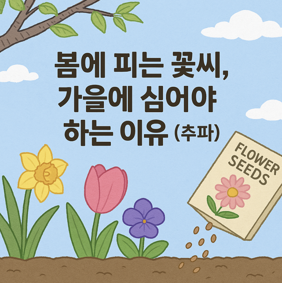 봄에 피는 꽃씨앗, 가을에 심어야 하는 이유 (추파)