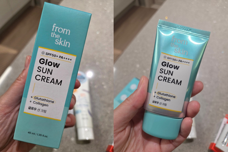 (내돈내산) 다이소 썬크림 종류- 과일나라 데일리 패밀리 썬크림, 프롬더스킨 글로우 썬크림, 더마블록 마일드 선스틱!!