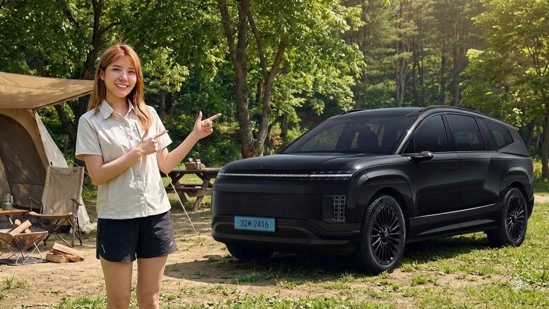 디자인 호불호 논란을 극복하고 대형 전동화 SUV 내수 1위를 달성한 현대 아이오닉 9 야외 레이아웃