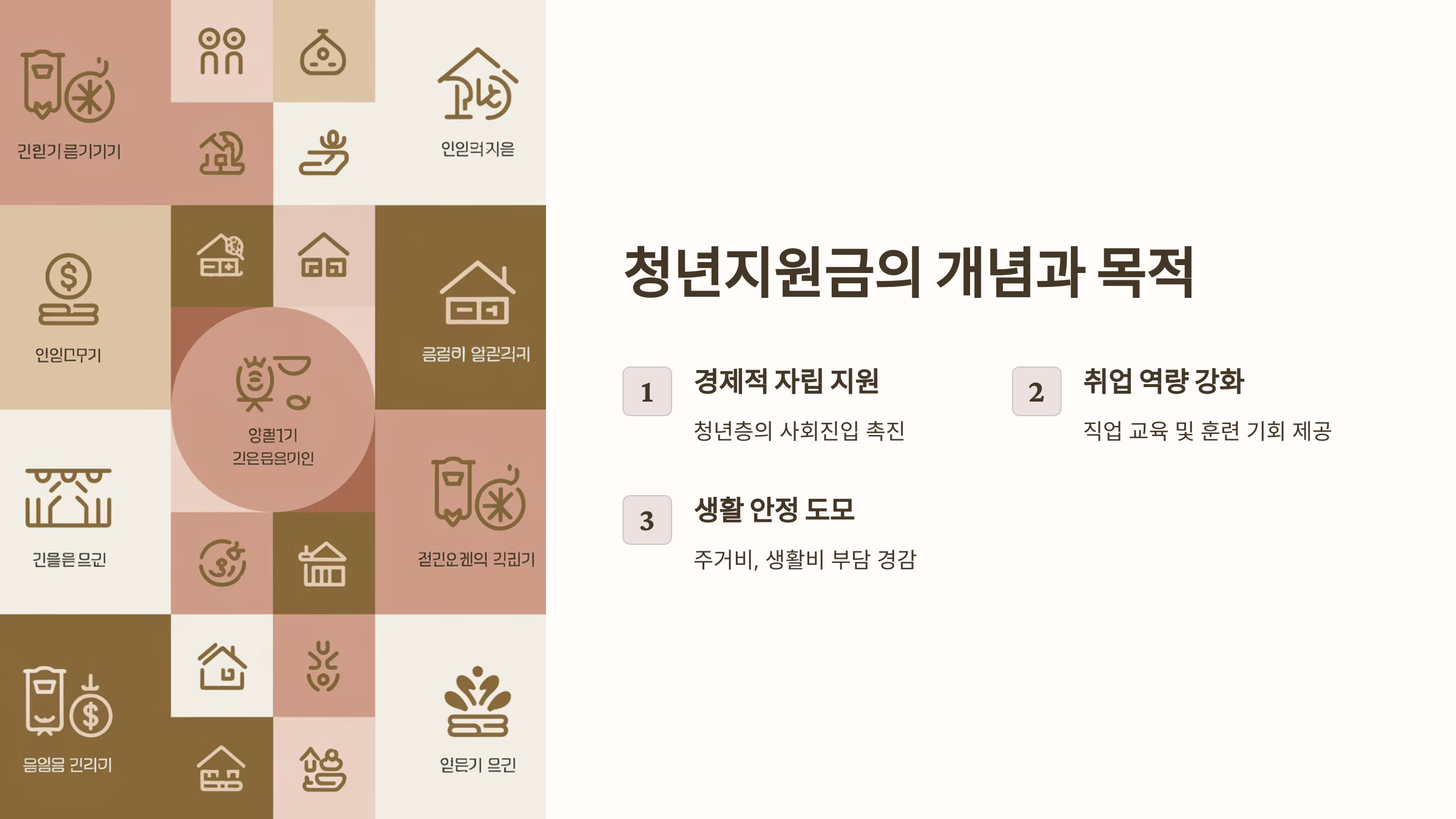 청년지원금의 개념과 목적