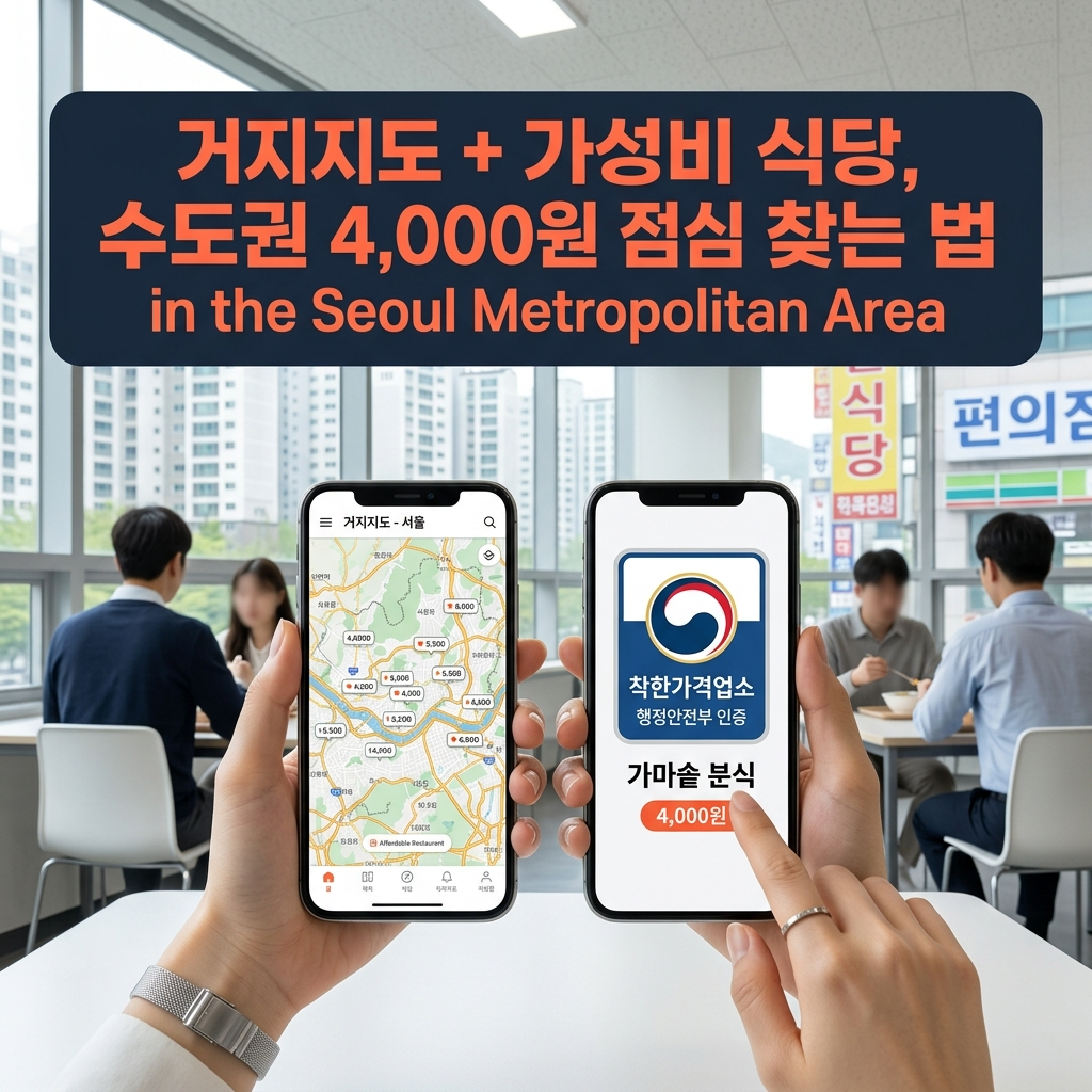 거지맵 착한가격업소 동시활용 수도권 식비절약