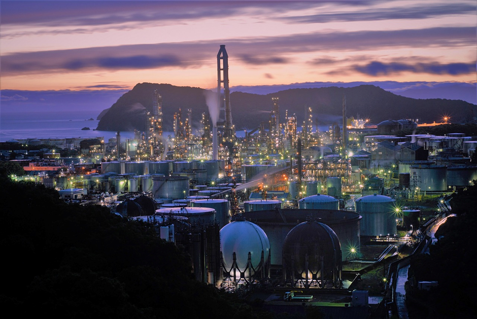 공장 산업지대 사진