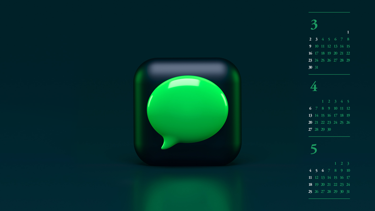 05 말풍선 B - 2025년4월 노트북배경화면