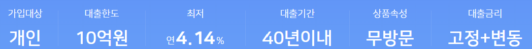 농협은행 주택담보대출