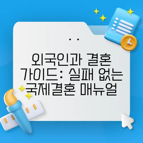 외국인과 결혼 가이드: 실패 없는 국제결혼 매뉴얼