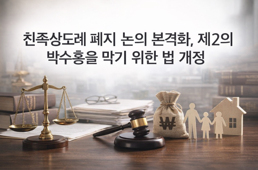 박수홍 사태 재발 방지, 친족상도례 폐지 법안 본격 추진