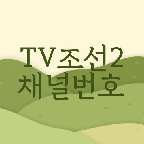 TV조선2 채널번호