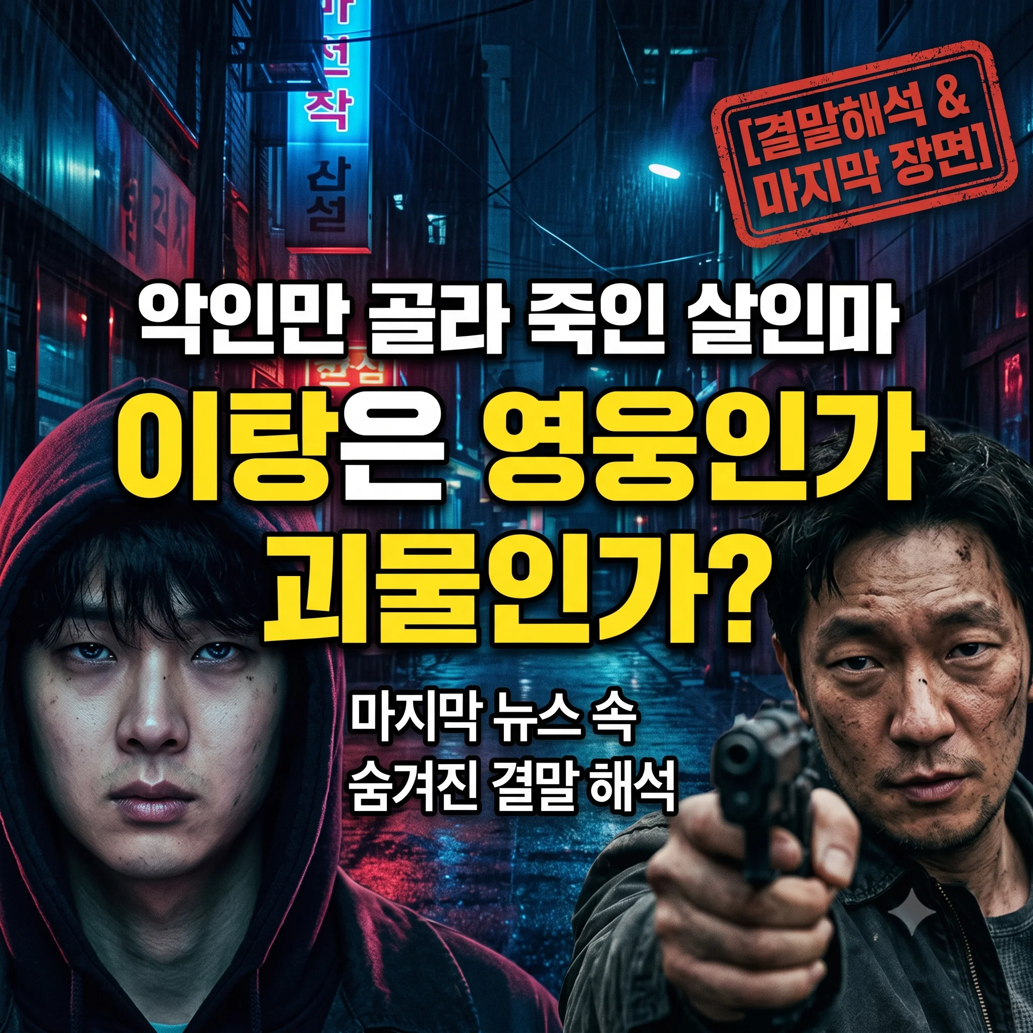 넷플릭스 살인자ㅇ난감 결말 해석과 이탕의 마지막 뉴스 장면 의미 대표 썸네일