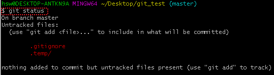 git ignore 테스트
