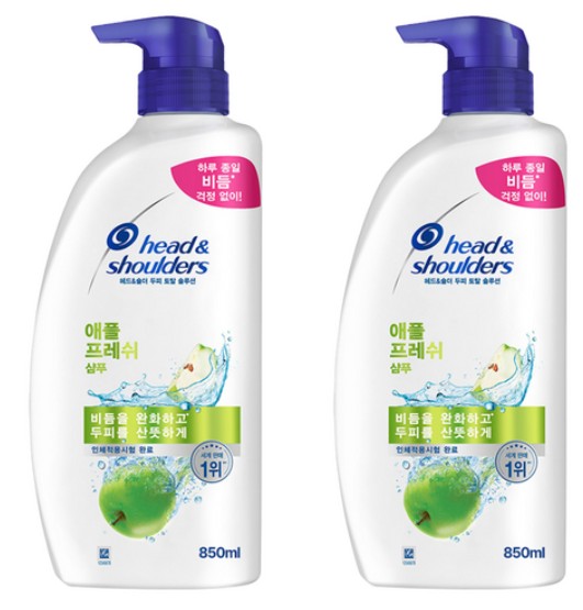 헤드앤숄더-샴푸-제품-2개가-있습니다.