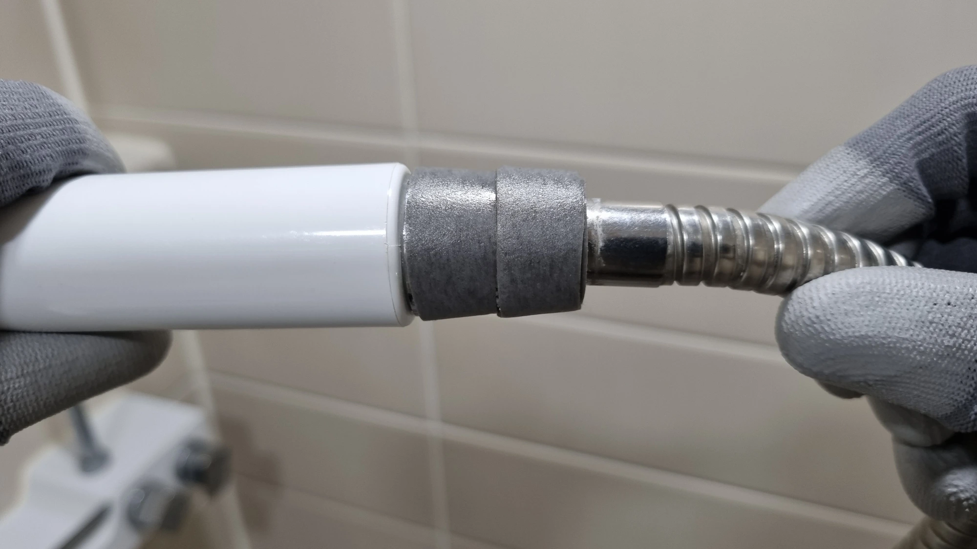 양면 테이프 감은 모습