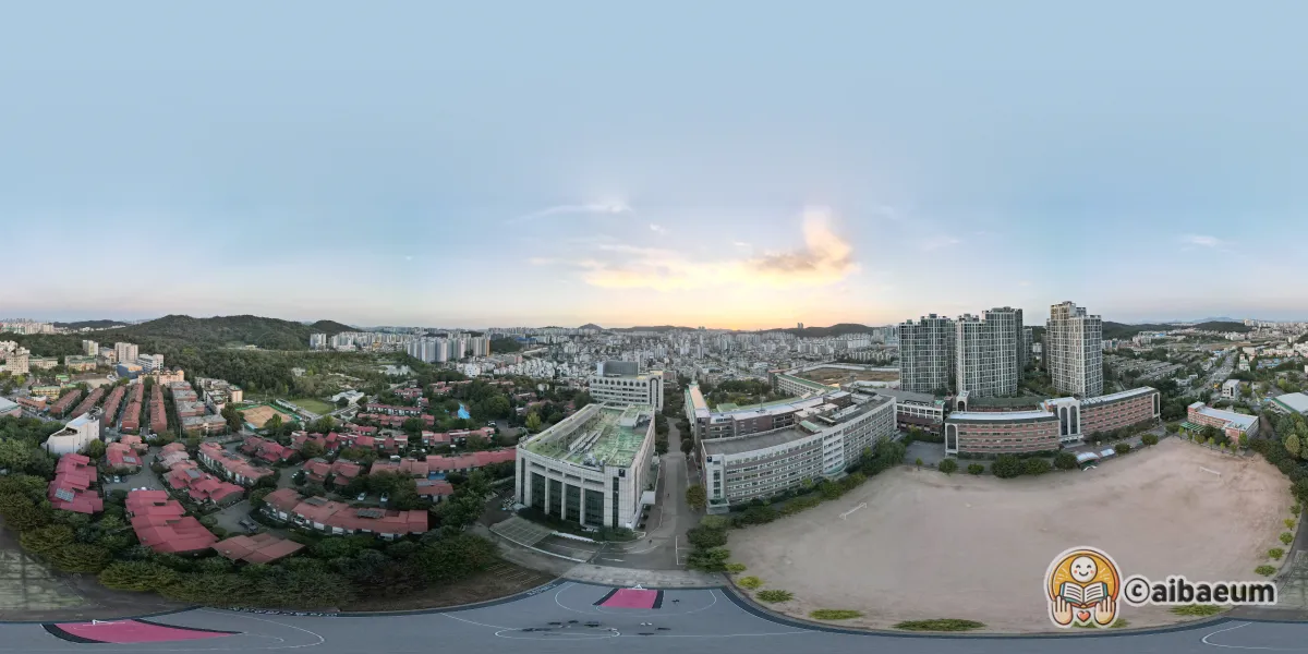 드론으로-영상촬영-대학교-전경-파노라마