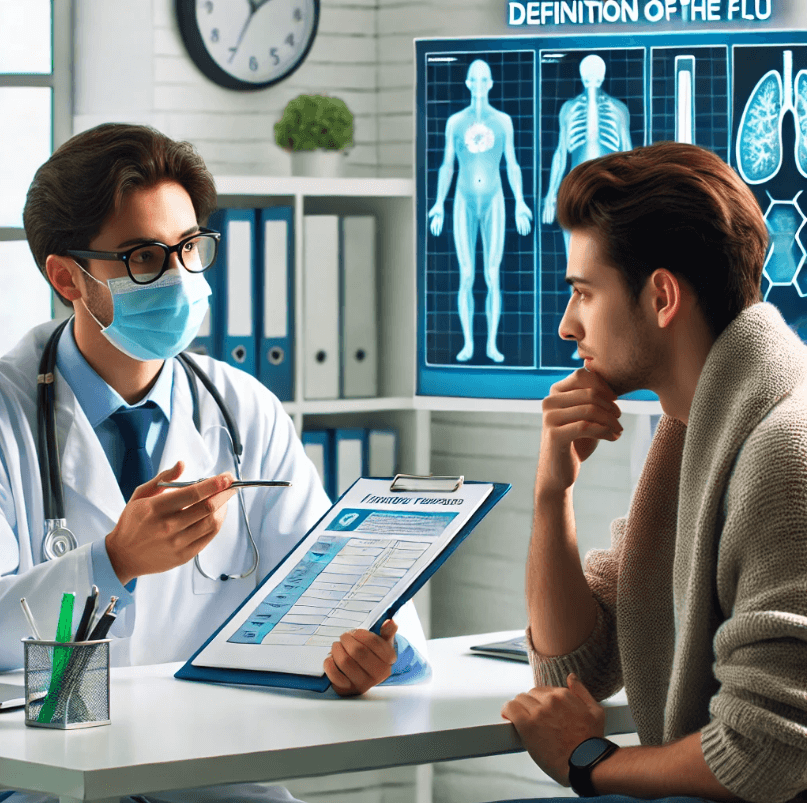 독감의 원인 분석 : 공기전파 , 접촉에 대한 이미지