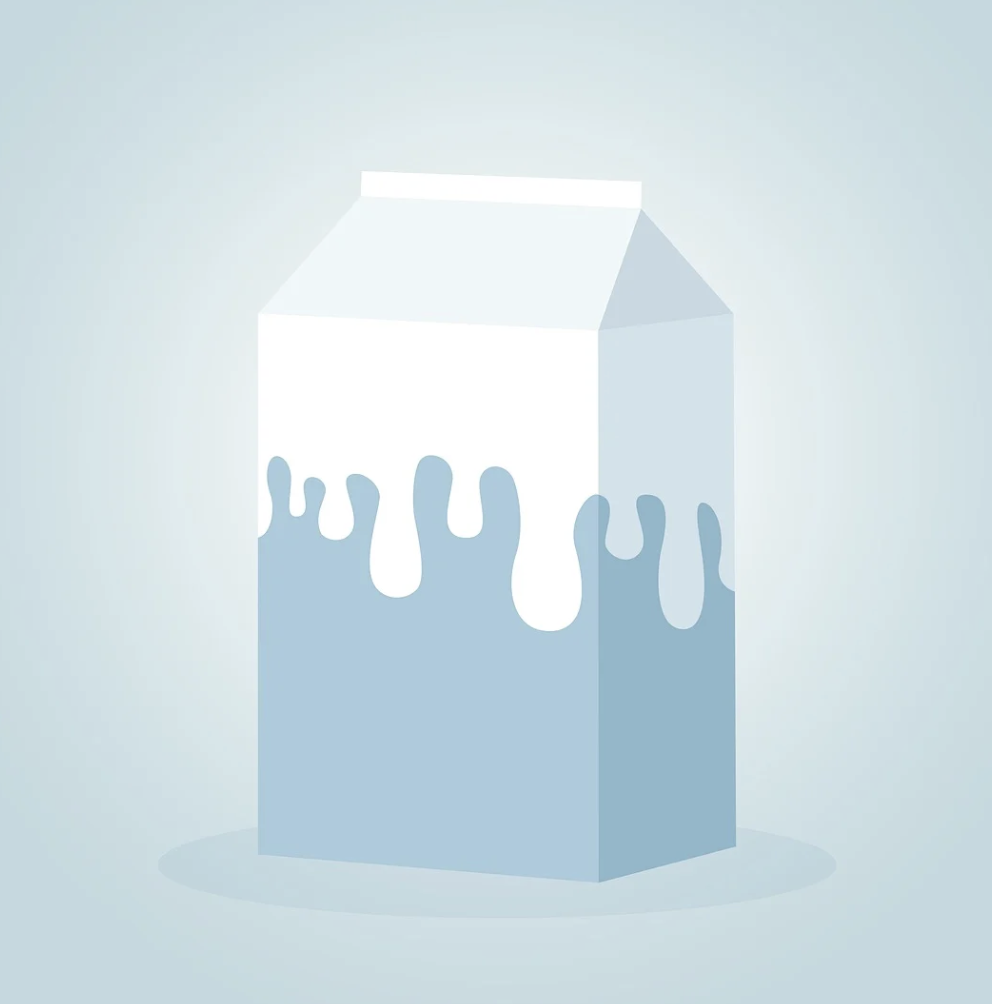 우유 적정량 이미지, 비타민A가 들어간 우유