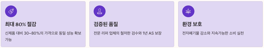 중고 노트북 장점 정리