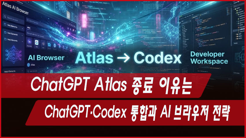ChatGPT Atlas 종료 이유는?｜ChatGPT&middot;Codex 통합과 AI 브라우저 전략